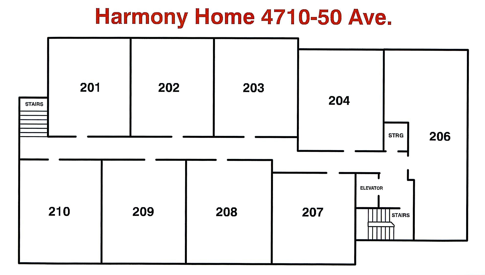 Floor Plan - Harmony Home 2nd Floor May 2018